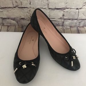 Kate Spade Pauline Quilted Flats in Black
